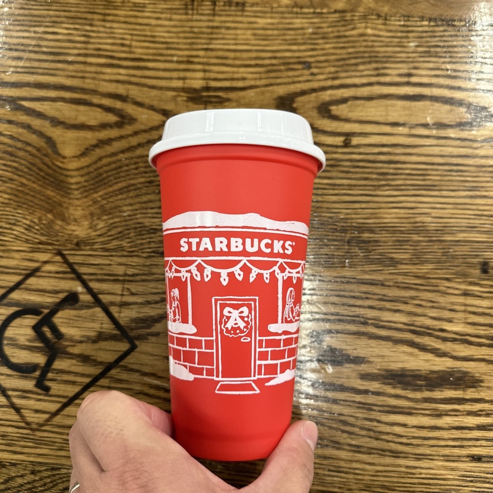 2025 Starbucks Reusable 16 Oz Red Holiday Cup (Limited Edition)